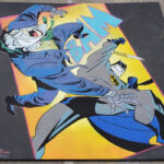 "Heroes", 8'x8' On Panel, SD Fair. Original Image By Bruce Timm