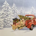 Holiday Mural, Cedar Hills Crossing, Beaverton, OR