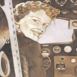 Amelia Earhart, Art Along The Rogue, Grants Pass, OR